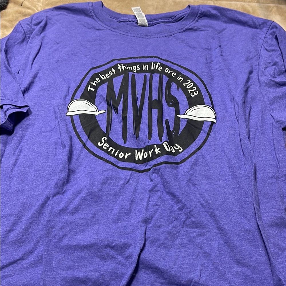 Purple MVHS Senior Work Day T-Shirt